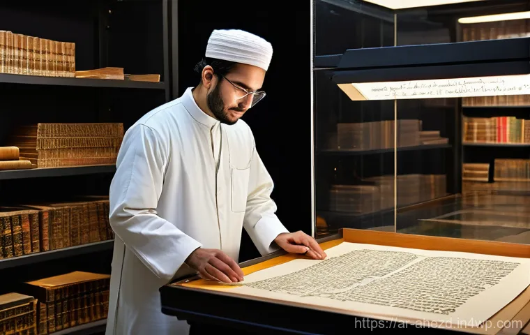 공간 컴퓨팅과 문화적 접근 - **Prompt: "A 'smart museum' experience where a young adult, dressed in contemporary but modest attir... 공간 컴퓨팅과 문화적 접근 - **Prompt: "A 'smart museum' experience where a young adult, dressed in contemporary but modest attir...