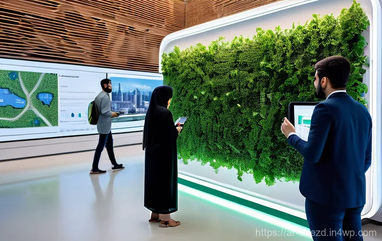 공간 컴퓨팅을 활용한 스마트 시티 프로젝트 - **Prompt:** A serene and eco-conscious Arab smart city park during the day. Integrated air quality s... 공간 컴퓨팅을 활용한 스마트 시티 프로젝트 - **Prompt:** A serene and eco-conscious Arab smart city park during the day. Integrated air quality s...