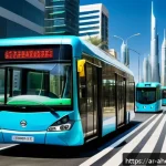 공간 컴퓨팅을 위한 데이터베이스 기술 - A detailed digital illustration of a modern smart city in the Middle East, showcasing advanced urban...